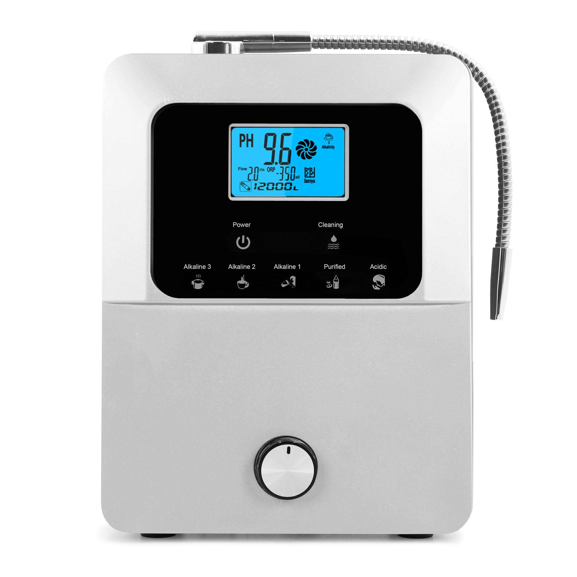 弱碱性电解水机抗氧化还原富氢水机语音加热型离子水机EHM-849