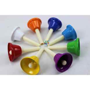 高档 奥夫儿童打击尔乐教器具八音音铃阶8音旋律钟课铃撞钟 包邮