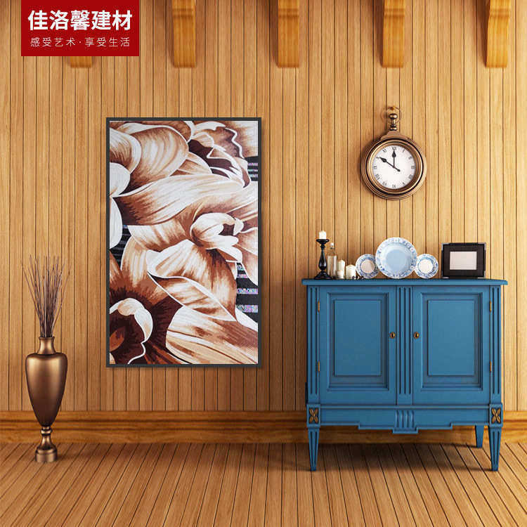 画墙 剪剪马赛克 背景背景画客厅马赛克墙拼图百合花玄关卫生间