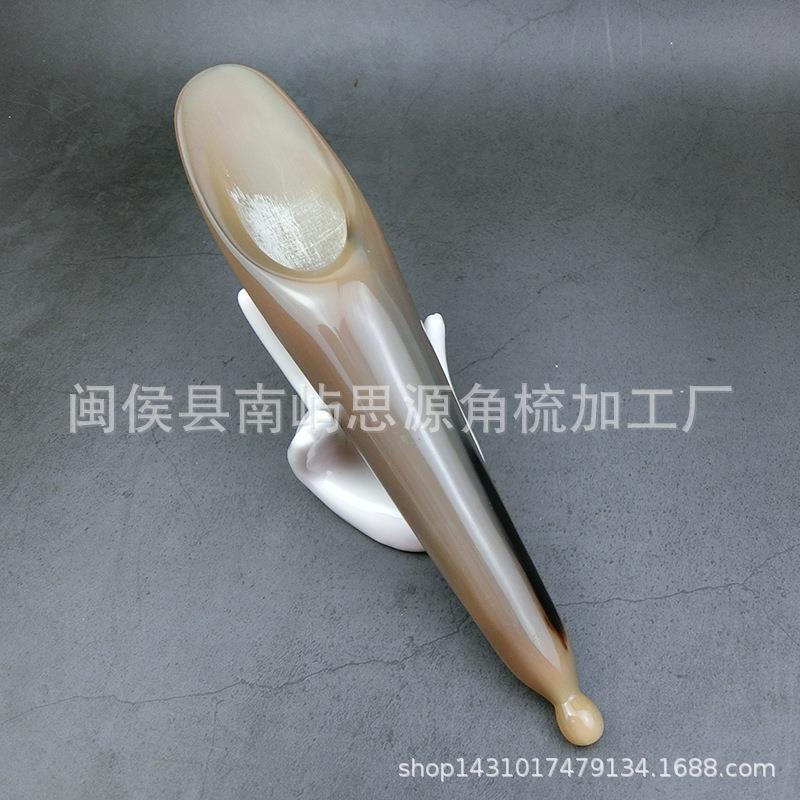 天然牛角刮痧按摩筒面部颈部眼部腿部背部全身白水牛角刮痧筒