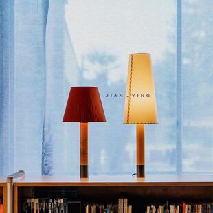 中古风客厅气氛灯vintage实木台灯儿童房Santa&Col覆古卧室床头灯