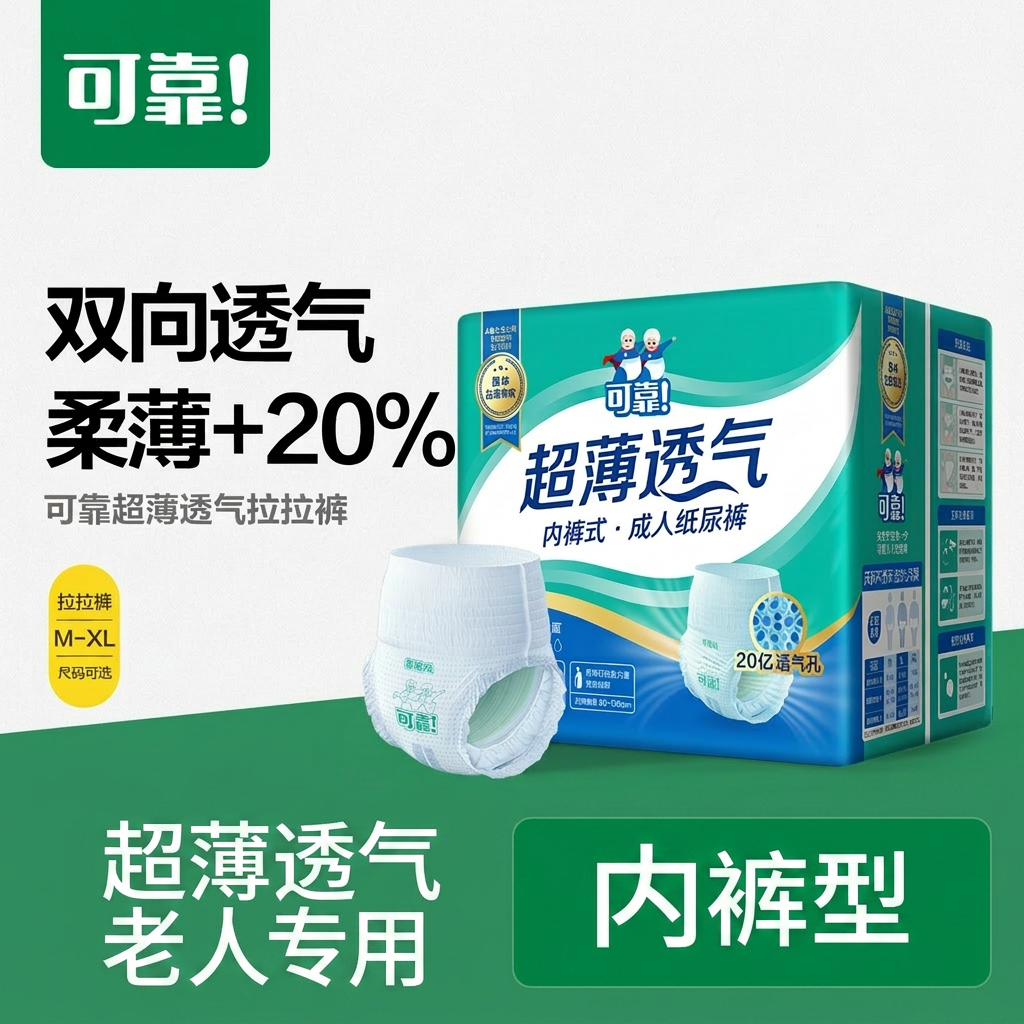 可靠成人拉拉裤超薄透气老人专用内裤型纸尿裤男女尿不湿单包