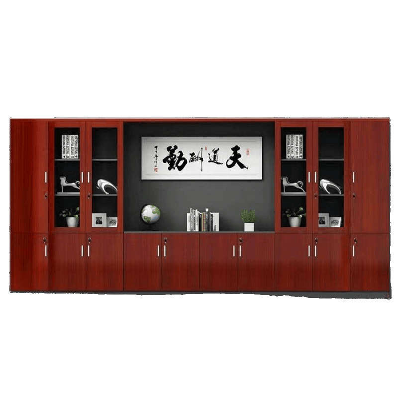 办公文件柜资料柜档案组合老板背景柜公司办公室书柜板式木质柜子