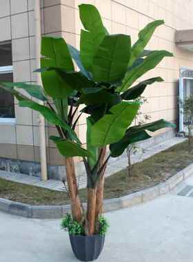 仿真植物绿植落地大型客厅装饰假树仿真芭蕉树2.35米仿真香蕉树