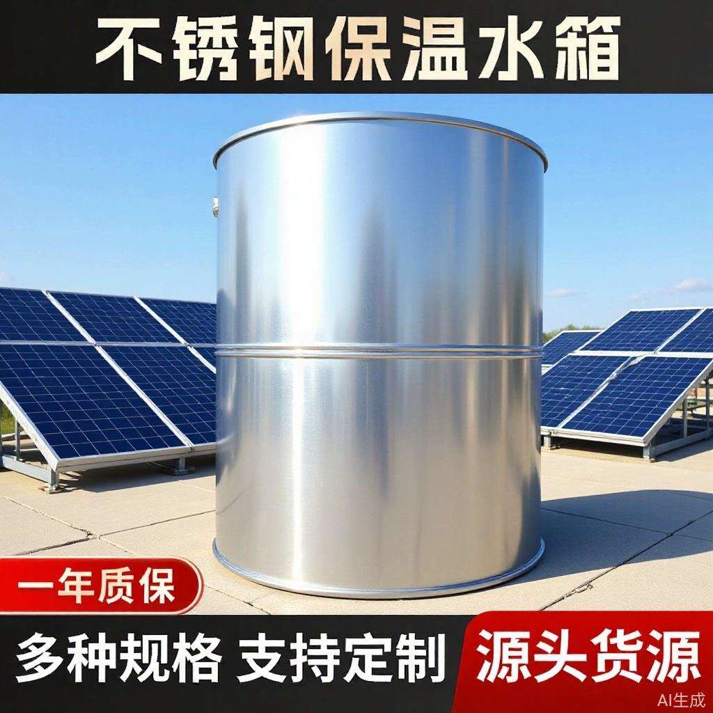 储水箱不锈钢水箱太阳能缓冲水箱大型承压保温水箱煤改电水箱
