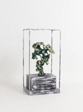 MC-TY-71现代太新中式样板房玄关石软摆装摆湖件客厅电视柜玄关橱