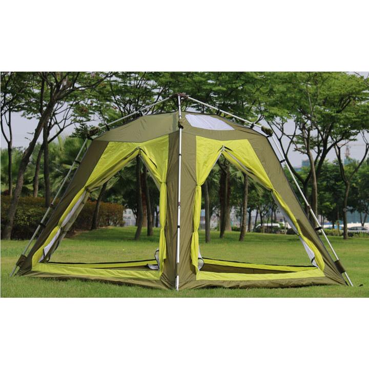 KS-LC880野新铝合雨金杆免搭防三层多人户外自动款营帐篷