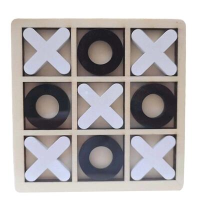 Tic TAC Toe Funny Table Game Handmade Family Game Classic Xo