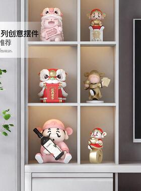 国潮财神爷喜庆乔迁新居礼品摆件入户玄关客厅餐边柜家居装饰品
