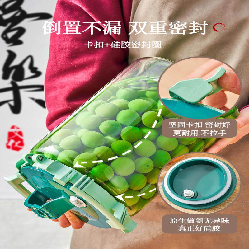 青梅泡酒玻瓶203密封罐瓶酿果酒罐杨梅酒容酒器璃龙带熙之锦