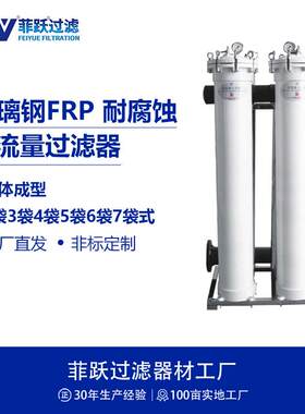 FRP玻璃钢精密过滤器精细化工电子生物医药等反渗透前置过滤器