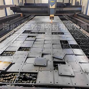 激光切割加工定制钢板折弯焊接预埋件铁板不锈钢圆盘法兰盲板厚板