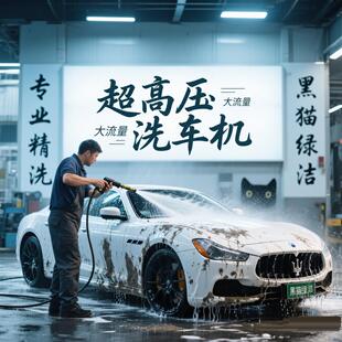黑猫绿洁220V超高压商用洗车店养殖场专用洗车机380V工业高压泵