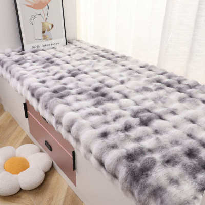 兔毛泡泡绒扎染高档服装面料 提印花起泡绒抱枕沙发毛绒布料批发