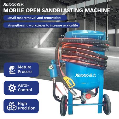 Portable Sandblaster tank Rust Removal Sandblasting Machine
