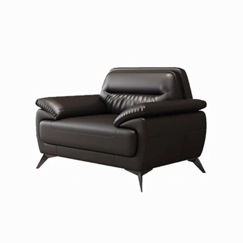 办公室沙发三人位组合简约现代商务会客洽谈接待公司办公西皮沙发