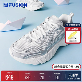 FILA FUSION斐乐潮牌男鞋CRED复古2024夏季运动跑步鞋风帆鞋