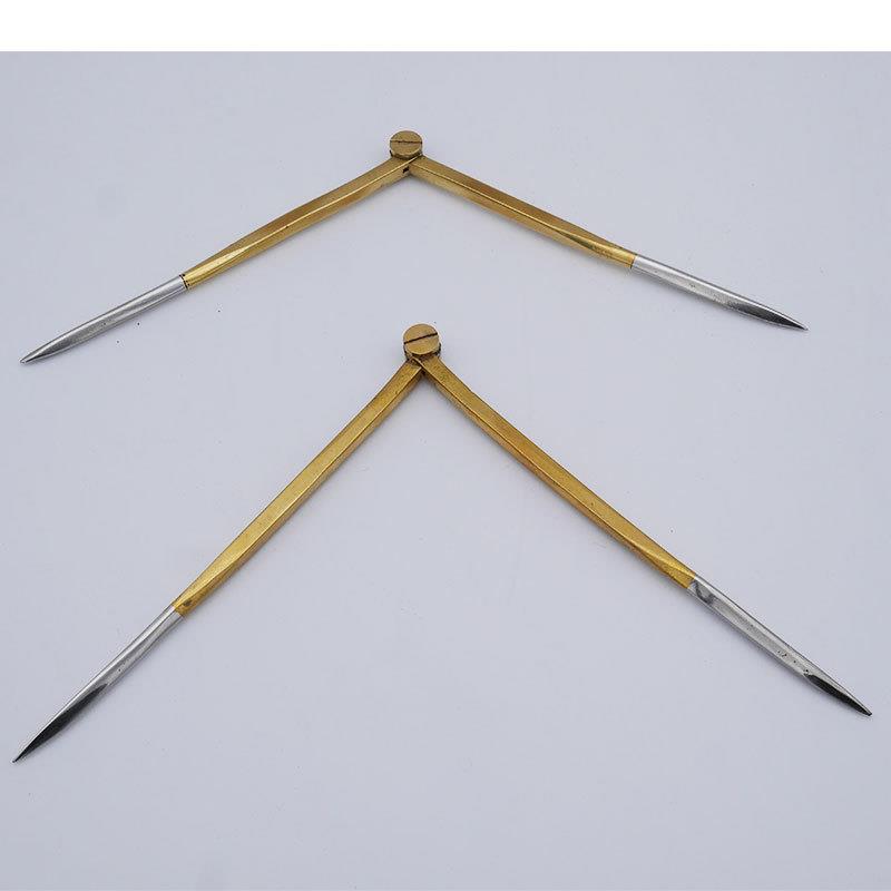 IMPA37101213 航海船用海图铜划规分规圆规量规两脚规170mm 200mm