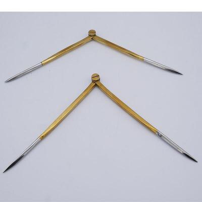 IMPA37101213 航海船用海图铜划规分规圆规量规两脚规170mm 200mm