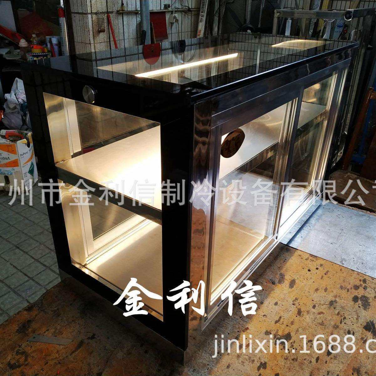 直角新款前后移门食品陈列保温展示柜炸鸡热酥柜葡挞电热保酥柜