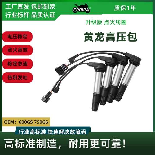 黄龙600点火线 线圈BJ300GS追600赛600追350302R高压包