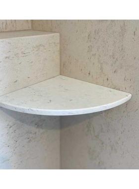 白色台面石英石厨房台面人造石纯白石英石大板橱柜台面壁龛壁橱