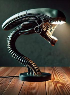 跨境新品 ALIEN LAMPS 外星生物灯架 卧室家庭装饰灯品树脂摆件