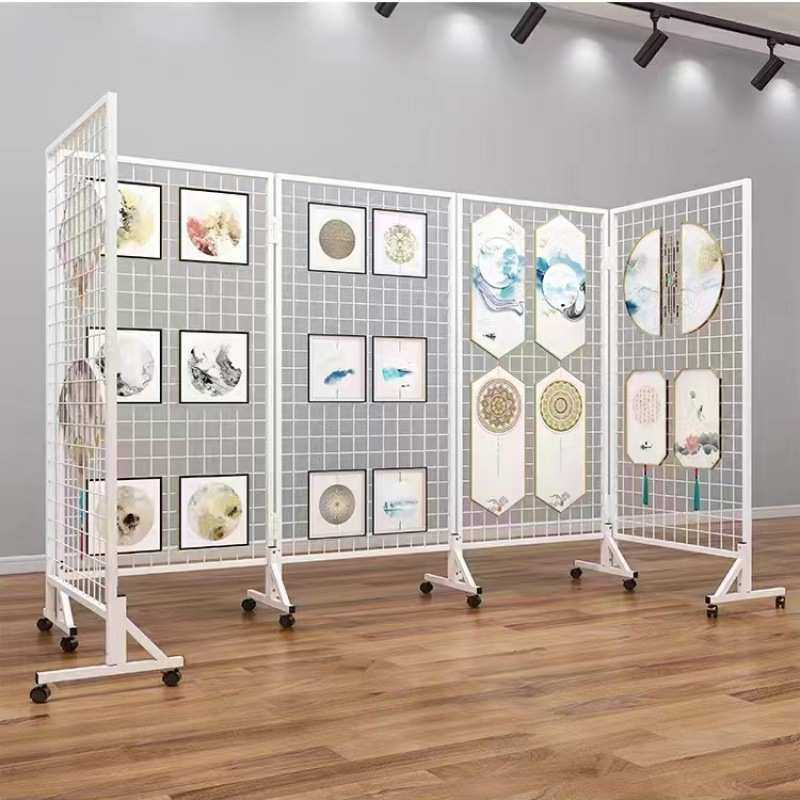 折叠网格展示架移动展览架户外美术展示画展画室幼儿园作品展示架,商业/办公家具,组合架/折叠架/伸缩架,淘宝优惠券,粉丝福利购,淘宝优惠卷