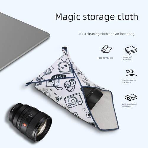 大尺寸100贴片化妆袋相机单反镜头化妆袋不干胶固定神器宠物猫包