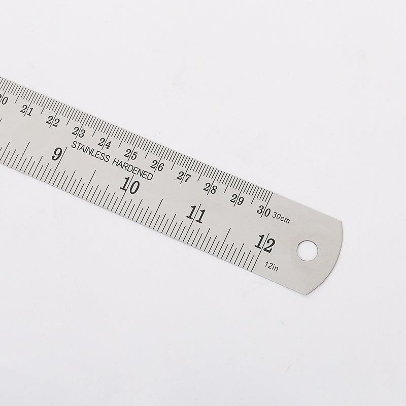 办公用品锈不钢尺子刻度精准量加厚钢尺0厘米绘图测直尺钢板ZUC3