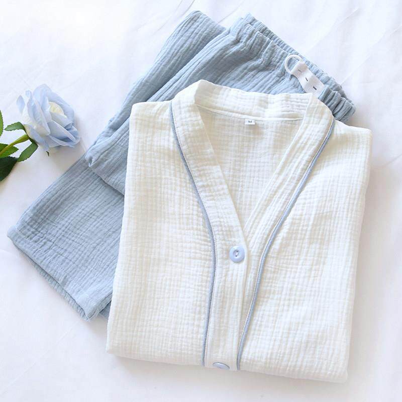 英国Next Kiss纱布月子服夏季薄款产后春夏产妇哺乳孕妇睡衣套装