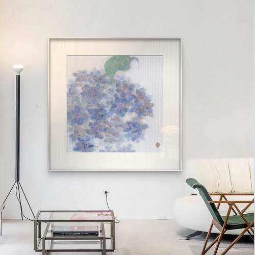 现代北欧客厅装饰画 画卧室饭厅床头挂画 画花朵治愈系走廊尽头玄