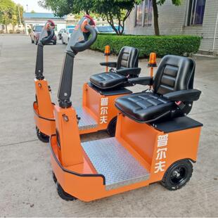 普尔夫座驾电动牵引车ML 200S手柄拖车头小型牵引同轨迹子母挂车