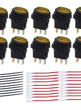 12V Rocker Switch with Illuminated Indicator Light 20A