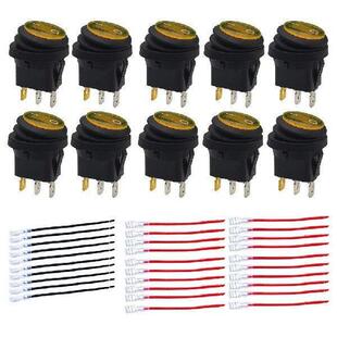 12V Rocker Switch with Illuminated Indicator Light 20A