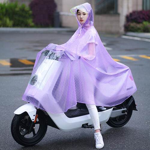 电动电瓶摩托车雨衣女款双人全身长款防暴雨亲子骑行母子专用