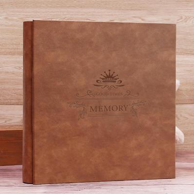 手揉皮大容量复古六6寸插页式家庭记录影集宝宝相册成长纪念册本