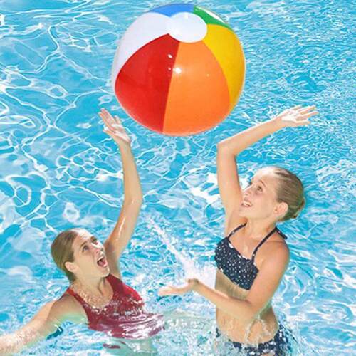 3Pcs 23cm Colorful Inflatable Ball Balloons Swimming Pool Pl