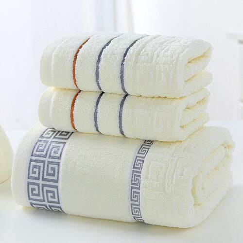 纯棉毛巾浴巾三件套 3pcs Luxury Bath Towel Set Cotton Towels