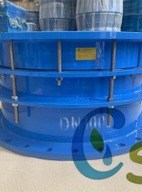 Q235材质双法兰限位伸缩器调节管道伸缩量钢制限位伸缩接头