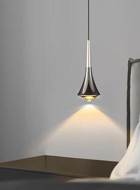 床头吊灯可升降卧室吊灯主卧极简现代升降式创意个性吊线灯小夜灯