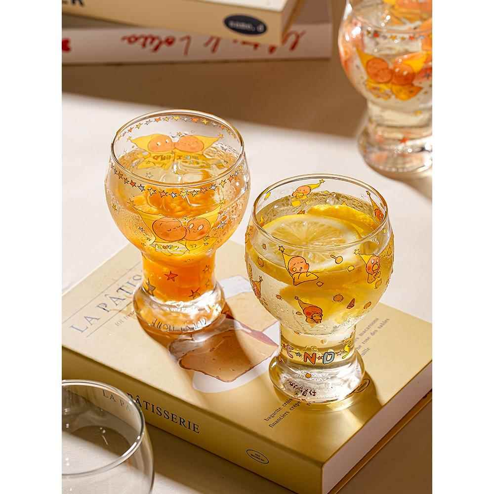 SOCCA星星人联名玻璃杯啤酒杯女高颜值杯子家用可爱情侣对杯套装