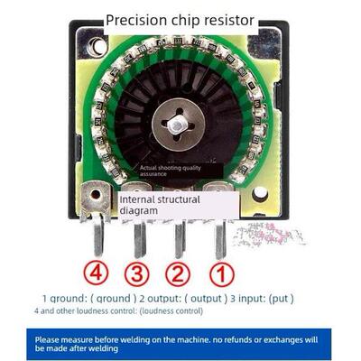 发烧级双联音量电位器 RH2702-100KA50KA250KA 指数型 电阻步进式