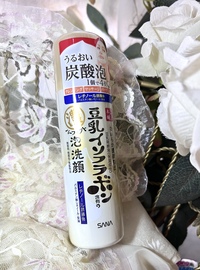 日本本土版豆乳SANA碳酸泡沫洁面洗面奶慕斯110克四合一卸妆温和