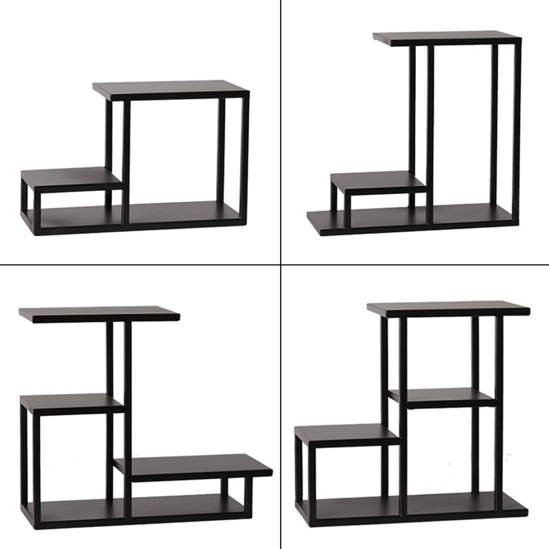 xyt铁艺茶棚博古架多宝阁简约茶室置物展示架紫砂壶茶具古董摆件