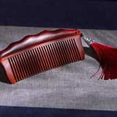 美发梳子齿木质木梳密梳按摩礼品文玩紫檀批紫檀礼品实木