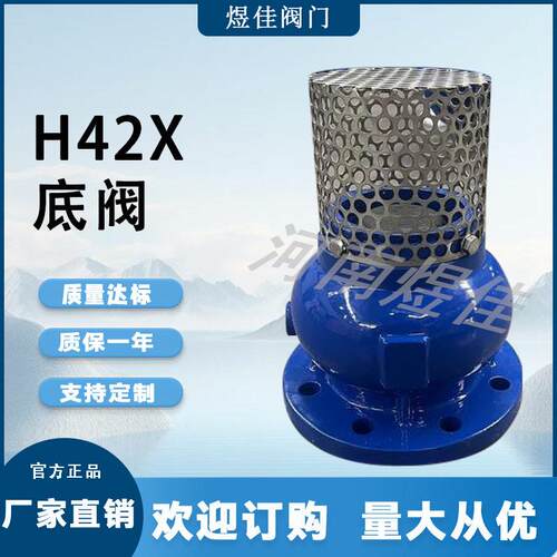 厂家供应抽水专用底阀 压不锈钢阀门 防腐蚀性能强 H42X底阀