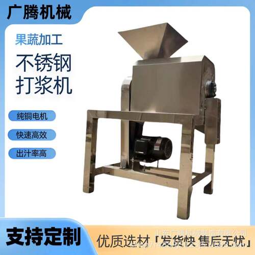 大型工业榨汁打浆设备好操作出浆细杨梅沙棘果枸杞子去核打浆机