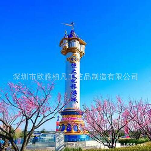 精神堡垒导向牌厂家直销大型地产商场广场精神堡垒立牌导向牌