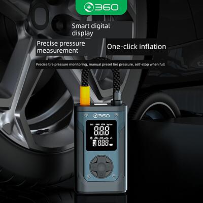 8360汽车气泵无线气泵汽轮量胎压自力测车轮胎动充气电动汽车摩托